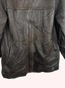 Giacca in pelle marrone 90s (25g289) - M