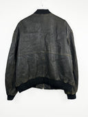 Bomber in pelle marrone aviator (25g290) - 3XL