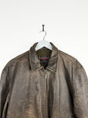 Giacca in pelle Bomb Boogie marrone 90s (25g292) - L