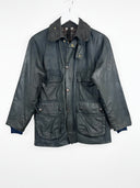 Raro Barbour Bedale blu C30 1985 4 tasche donna (25g296) -S