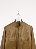 Giacca in pelle cammello (25g49) - M