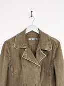 Blazer a costine beige donna (25g53) - S