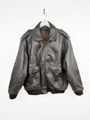 Bomber in pelle aviator pesante (25g88) - XL