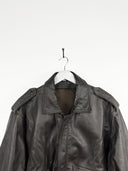 Bomber in pelle aviator pesante (25g88) - XL