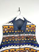 Gilet blu 90s multicolor reversibile - XL