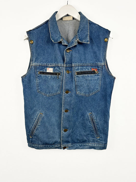 Gilet in jeans 80s (25gt16) - M