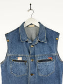 Gilet in jeans 80s (25gt16) - M