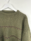 Maglione verde in lana 90s (25m101) - S