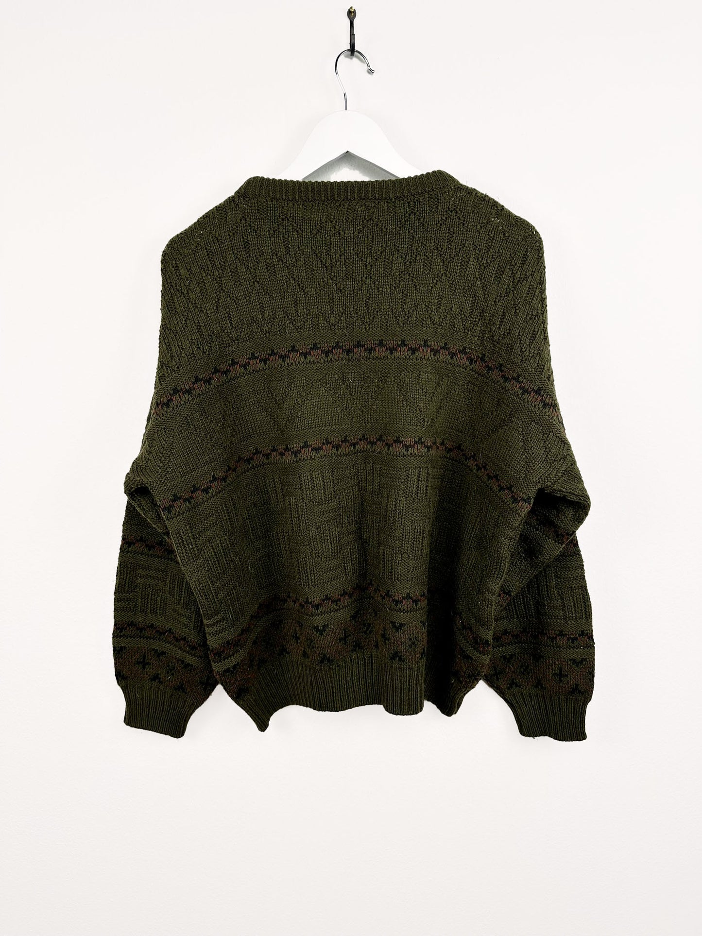 Maglione verde in lana 90s (25m101) - S