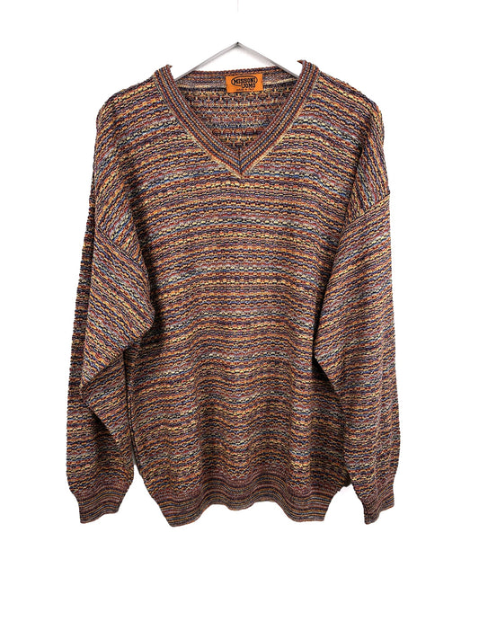 Maglione Missoni in cotone rosso (25m107) - XL