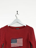 Maglione Ralph Lauren rosso donna 00s  - M