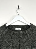 Maglione Valentino in lana grigio 90s (25m113) - L