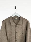 Maglione cardigan Lacoste beige 80s (25m114) - XXL