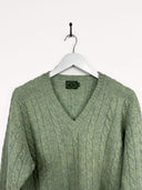 Maglione verde in lana 90s (25m52) - M