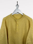 Maglione giallo con bottoni (25m57) - XL
