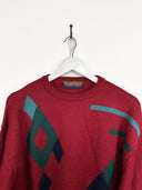 Maglione rosso rombi (25m63) - M
