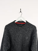 Maglione in lana grigio 90s(25m70) - M