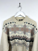 Maglione in lana beige 90s (25m71) - L
