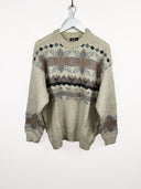 Maglione in lana beige 90s (25m71) - L