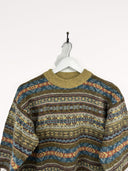 Maglione verde in lana 90s (25m72) - S