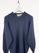 Maglione girocollo blu (25m78) - XL