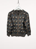 Cardigan blu in lana donna (25m88) - M