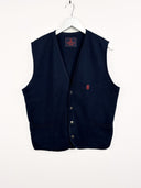 Gilet in pile blu 90s (25m98) - M