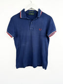Polo Fred Perry blu rossa (25p100) - S