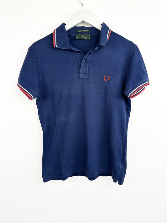 Polo Fred Perry blu rossa (25p100) - S