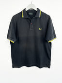 Polo Fred Perry nera gialla (25p114) - M