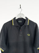 Polo Fred Perry nera gialla (25p114) - M