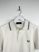 Polo Fred Perry bianca (25p126) - S
