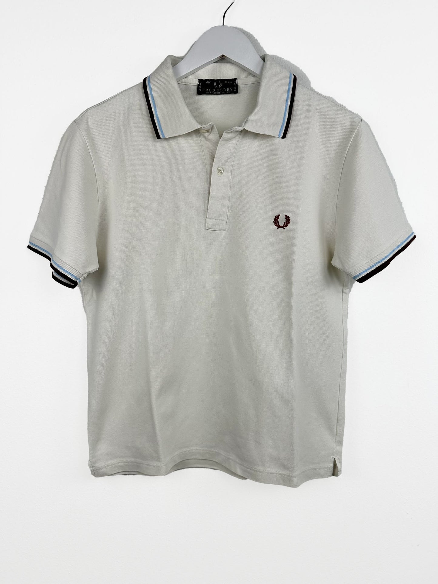Polo Fred Perry bianca (25p126) - S