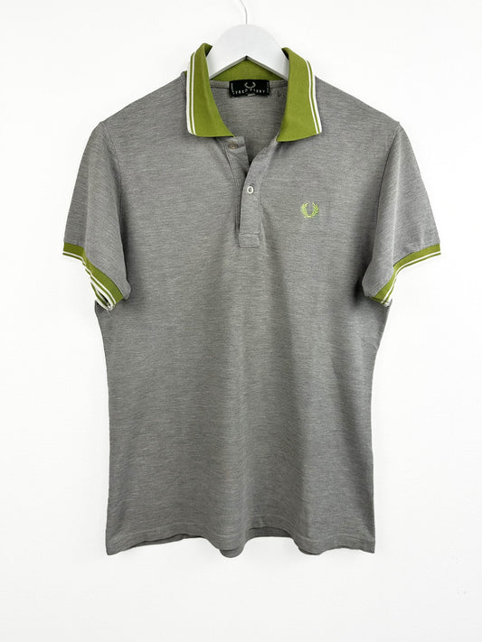 Polo Fred Perry grigia verde (25p188) - L