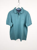 Polo Tommy H. verde acqua 90s (25p25) - XL