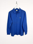 Polo Lacoste blu 90s longsleeve (25p40) - L