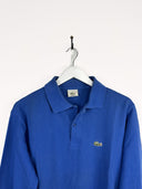 Polo Lacoste blu 90s longsleeve (25p40) - L