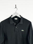 Polo Lacoste nera m. lunghe (25p54)- M