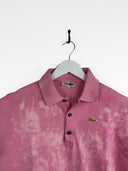 Polo Lacoste rosa tie-dye - M