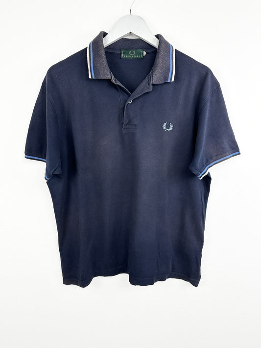 Polo Fred Perry blu 90s (25p60) - M