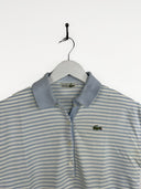 Polo Lacoste azzurra a righe donna (25p67) - M