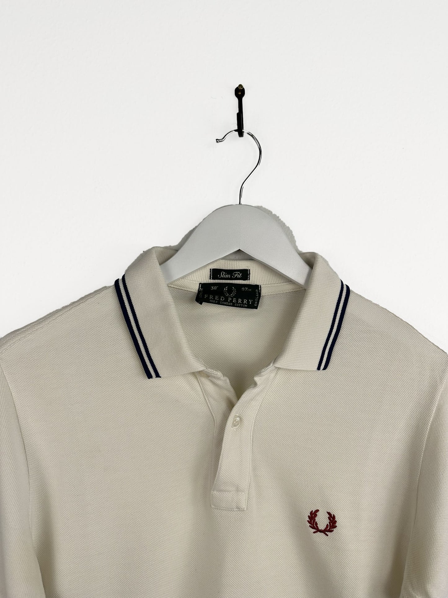 Polo Fred Perry bianca  (25p72) - L
