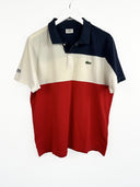 Vai a Polo Lacoste bianca rossa (25p82) - XL