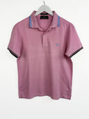 Polo Fred Perry rosa blu (25p88) - M