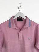 Polo Fred Perry rosa blu (25p88) - M