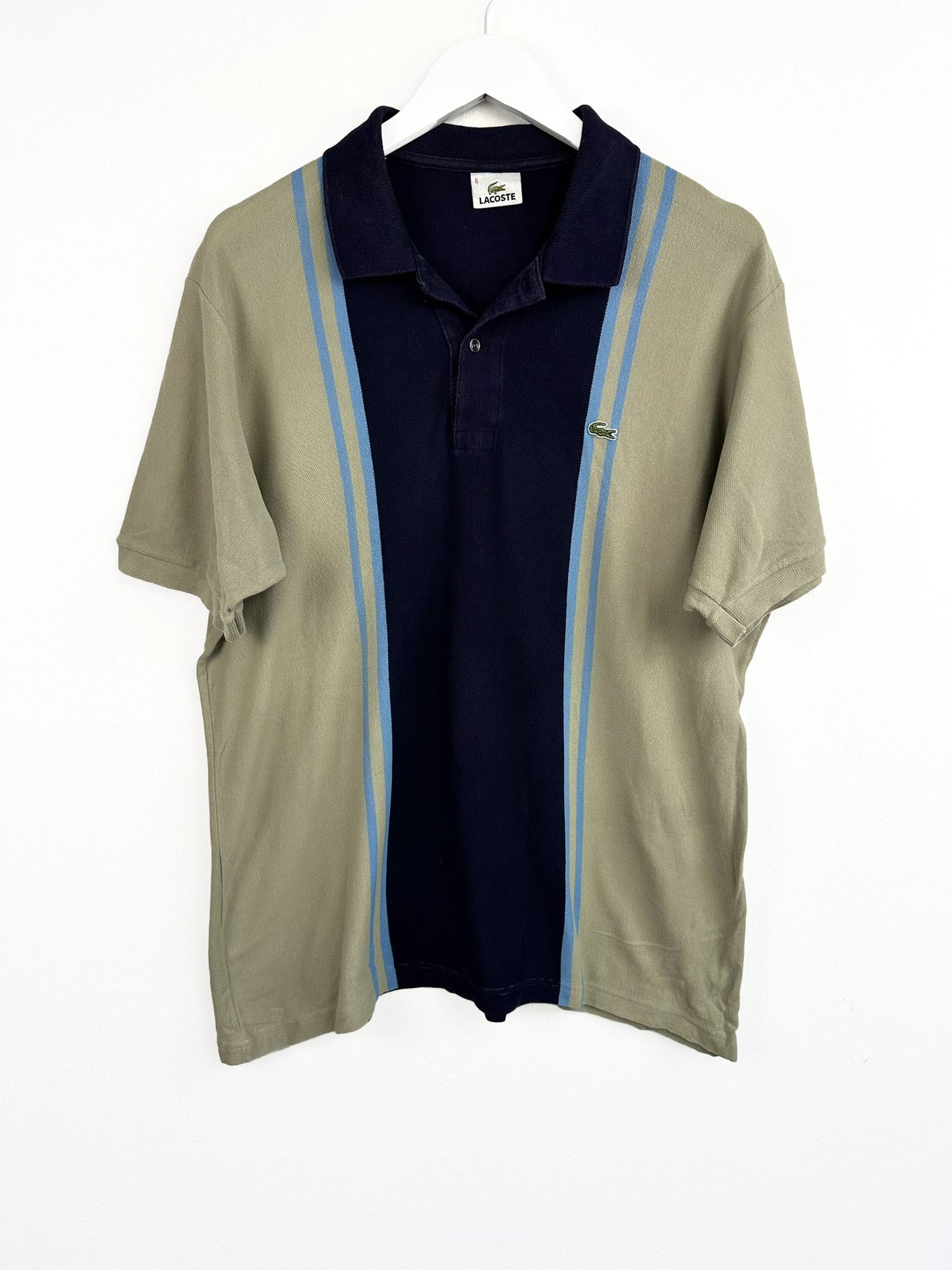 Polo Lacoste beige blu (25p92) - XXL