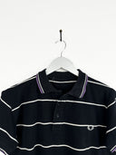 Polo Fred Perry nera bianca donna (25p99) - S