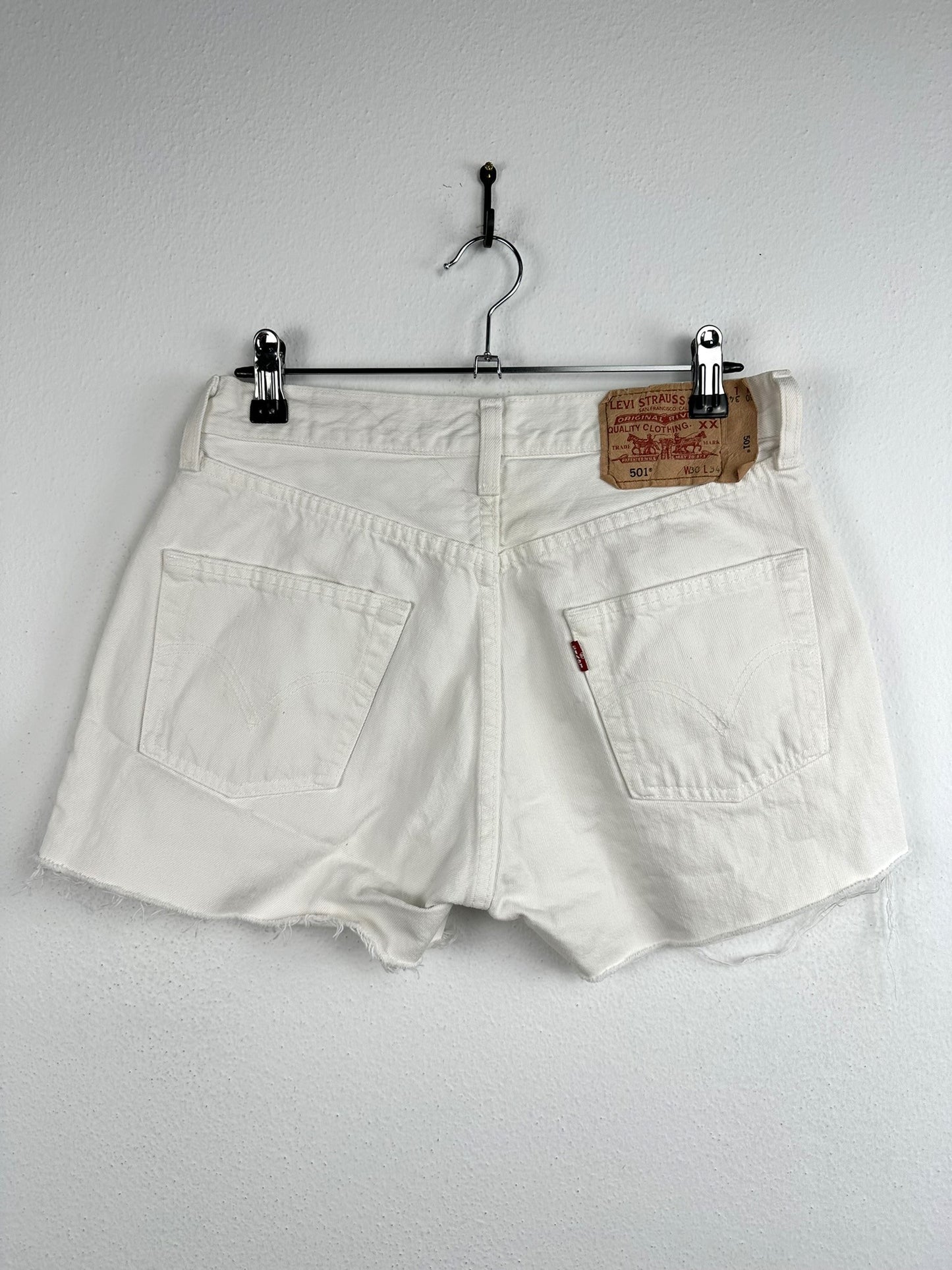 Shorts jeans Levi's bianchi (25s04) - W30/M