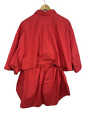 Completo camicia + gonna Ralph Lauren rosso (2602) - TG U - XL