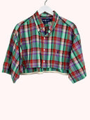 Completo Camicia + gonna Ralph Lauren rosso verde a quadri (2603) - TG U